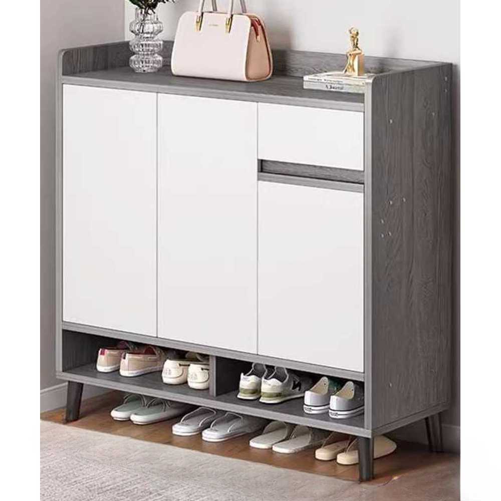 아파트 현관 신발장 가정용 원목 운동화 수납 보관장 80cm - 상품 이미지