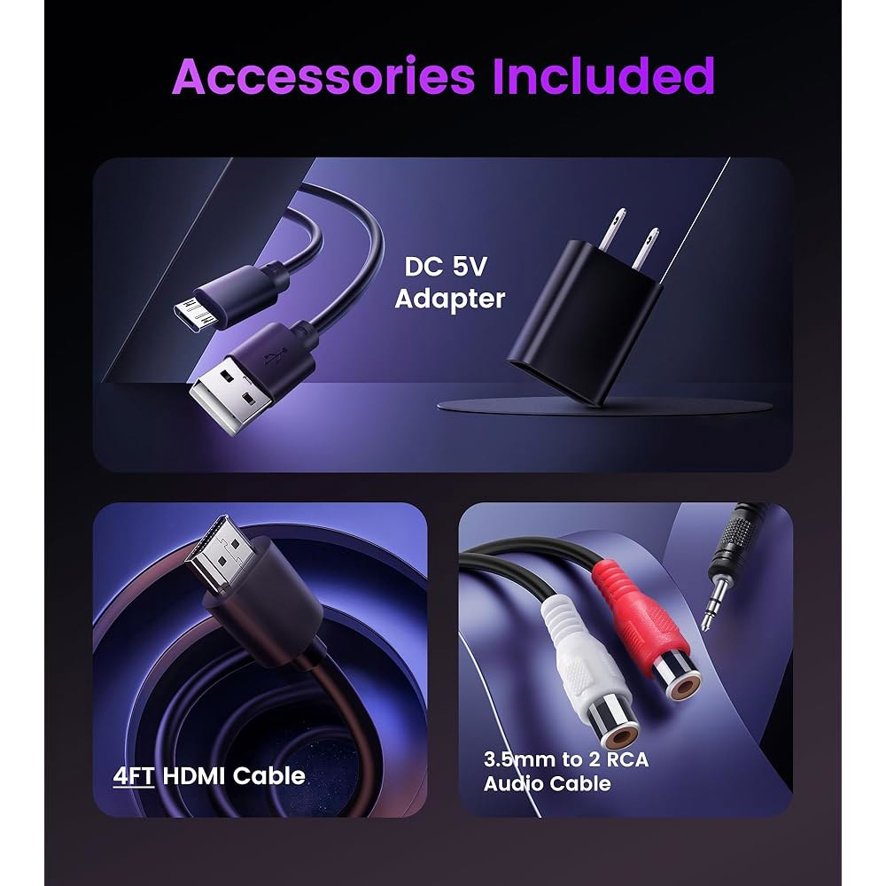 avedio 링크 HDMI ARC 오디오 추출기 변환기 4K@60Hz, HDMI와 광 Toslink SPDIF + 3.5mm AUX 잭 스테레오 어댑터 스플리터 삽입기 지원 HDC - 상세 이미지 2