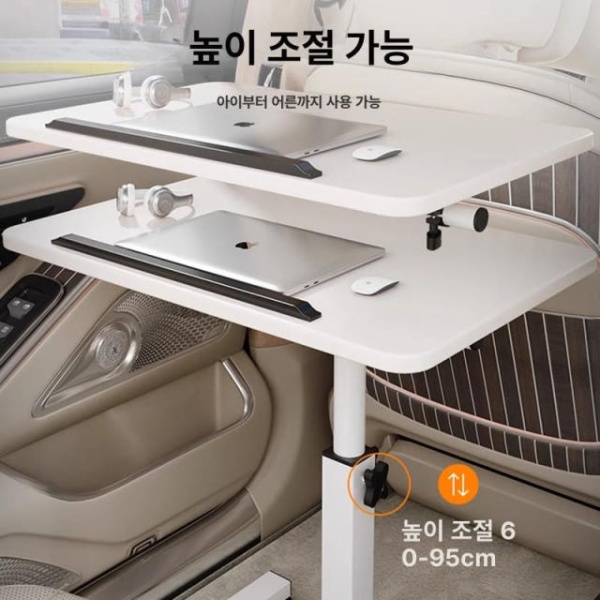 프리미엄 카니발 뒷좌석 테이블 자동차 트레이 간이탁자 차량용 - 상세 이미지 2