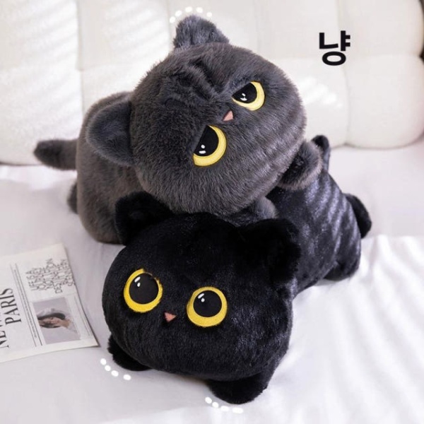 프리미엄 고양이 수면 소파 인형 임산부용 롱 침대 - 상세 이미지 3