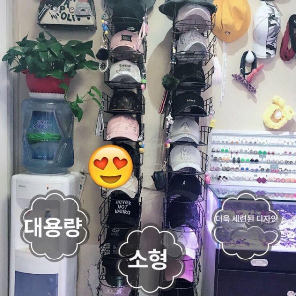 프리미엄 매장 모자정리대 스냅백 디피 드레스룸 진열대 - 상세 이미지 3