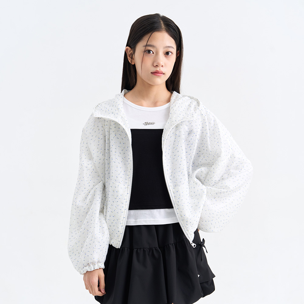 더데이걸 문양 후드 바람막이 TGJA26302 - 상품 이미지