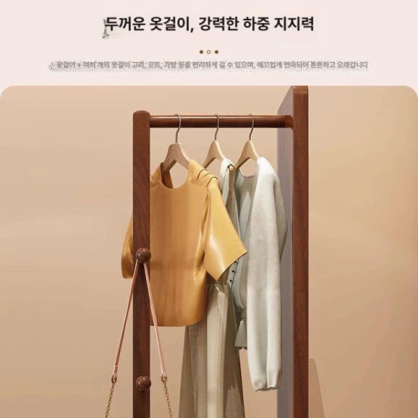프리미엄 회전식 대형 접이식 이동식 전신거울 행거 자취 수납 - 상세 이미지 5