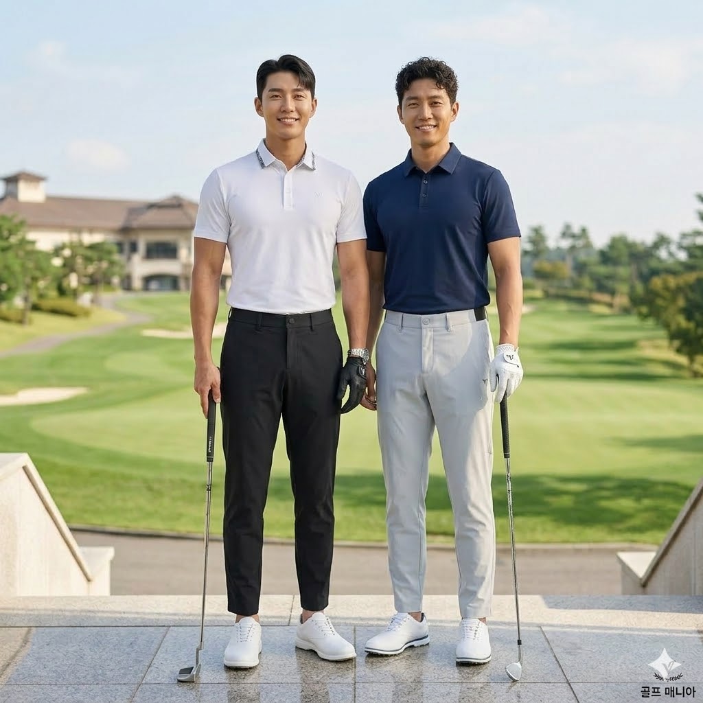 볼빅 남자 여름 골프웨어 10부 냉감아이스 스판 항균 자외선차단 골프 바지 - 상세 이미지 2
