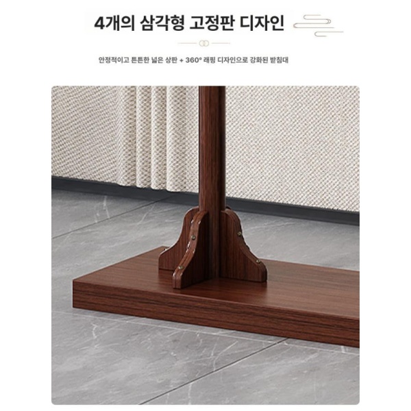 프리미엄 한복 옷걸이 진열대 T자형 수납 의류매장 롱코트 옷장 - 상세 이미지 4