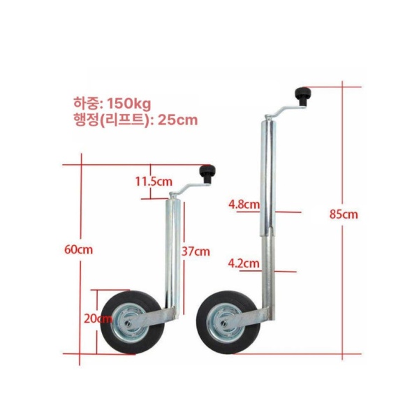 최강 캠핑카 리프팅 브래킷 운반 가이드 탑 텅잭 견인 고하중 - 상세 이미지 3