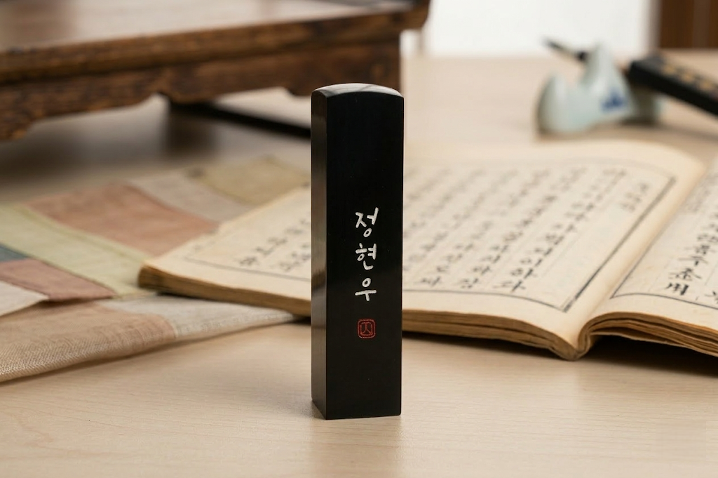 수제도장 붓네임 인감도장 심플 - 상품 이미지