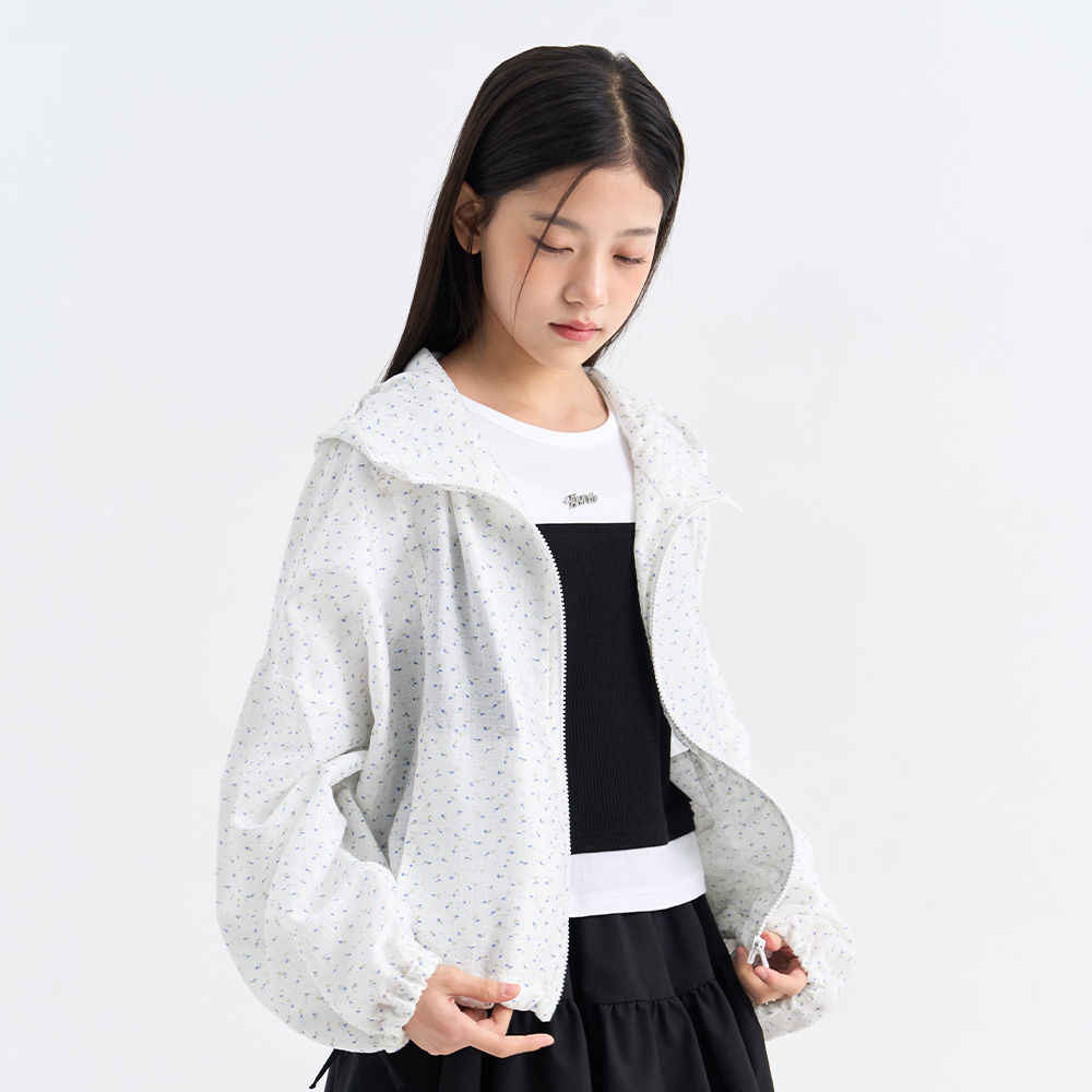 더데이걸 문양 후드 바람막이 TGJA26302 - 상세 이미지 2