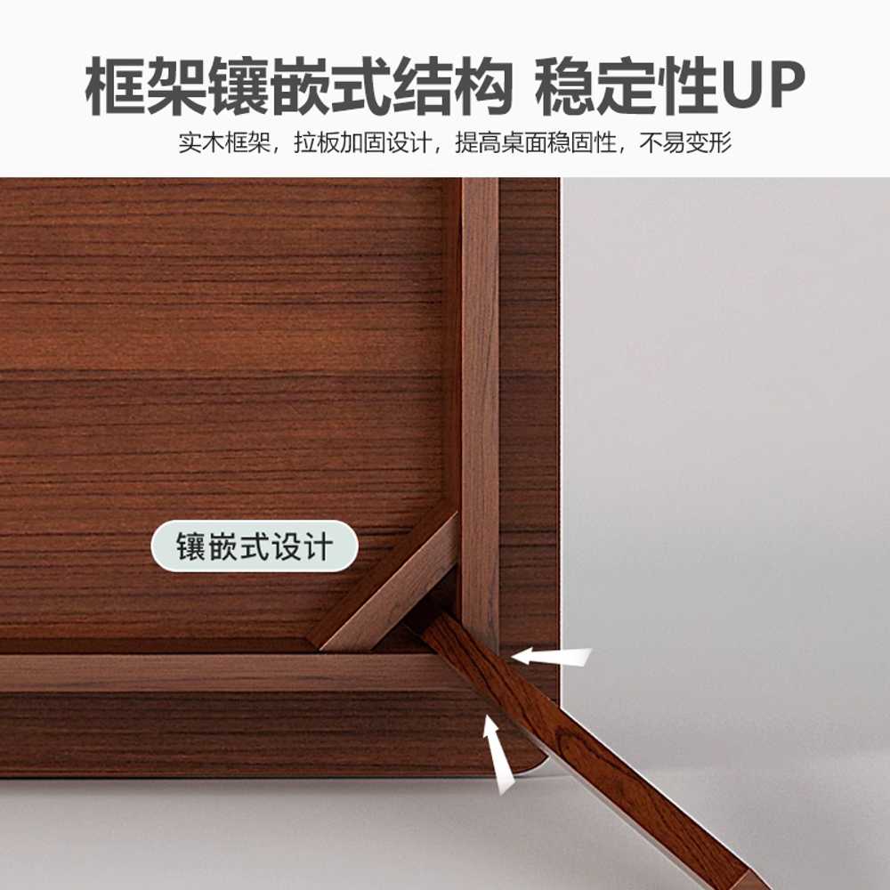 2인용 일자형 테이블 공부 서재 용 원목 학생 컴퓨터 책상 120x40 - 상세 이미지 4
