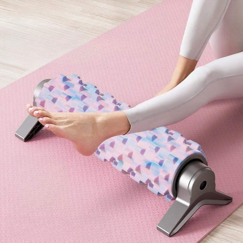 고정 폼롤러 지지대 홈트 필라테스 거치대 브라켓 혼합컬러 늑대이빨형 - 상품 이미지