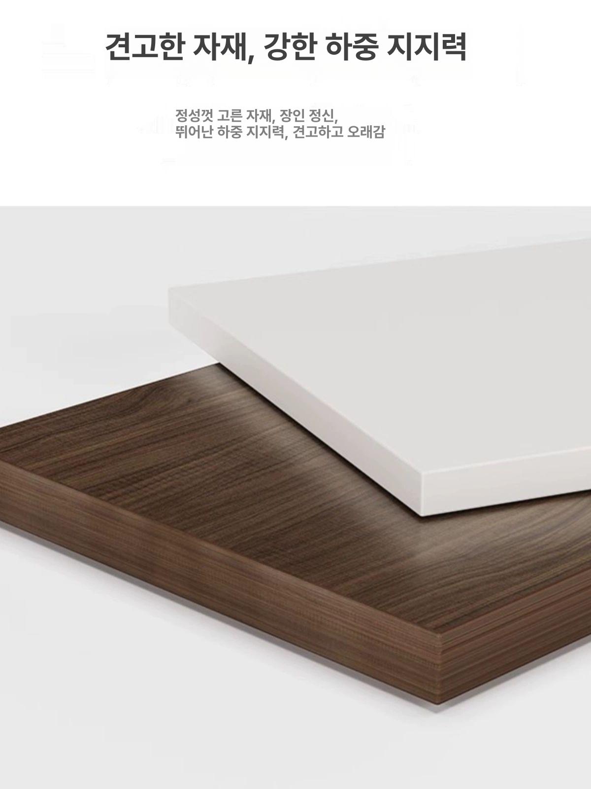 노트북거치대 다이 PC받침대 선반 심플 원목 작은 1단계 수출 모델 라이트월넛 30x20x9cm - 상세 이미지 3