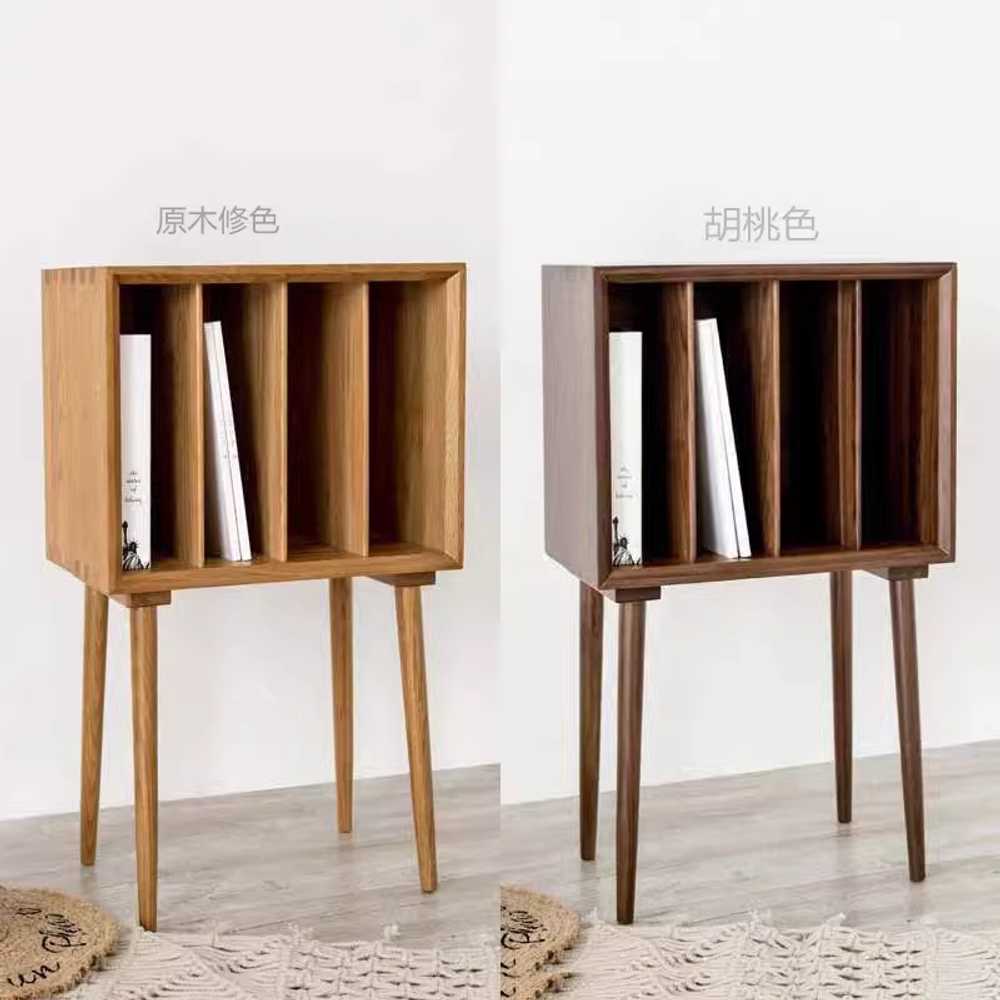턴테이블 수납장 LP 원목 레코드 잡지 보관함 책장 - 상세 이미지 3