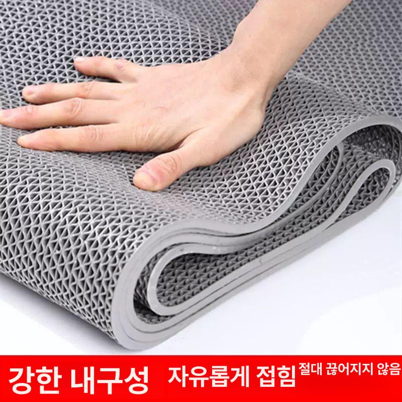 벌집 매트 논슬립 공장 로비 배수 고무깔판 목욕탕 워터파크 그린 안전발판 - 상세 이미지 2