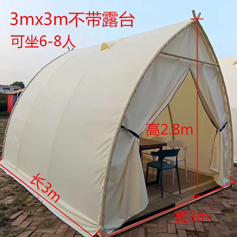 글램핑 바베큐 캐노피 공원 야외 용 프레임 방수 천막 텐트 3x3m 이미지 6