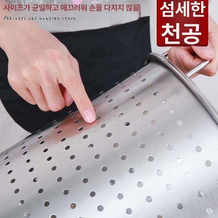 국수 업소용 스테인레스 해면기 삶는 대형 냄비 스틸 높은형 40 내부 라이너 지름 38 35cm - 상세 이미지 4
