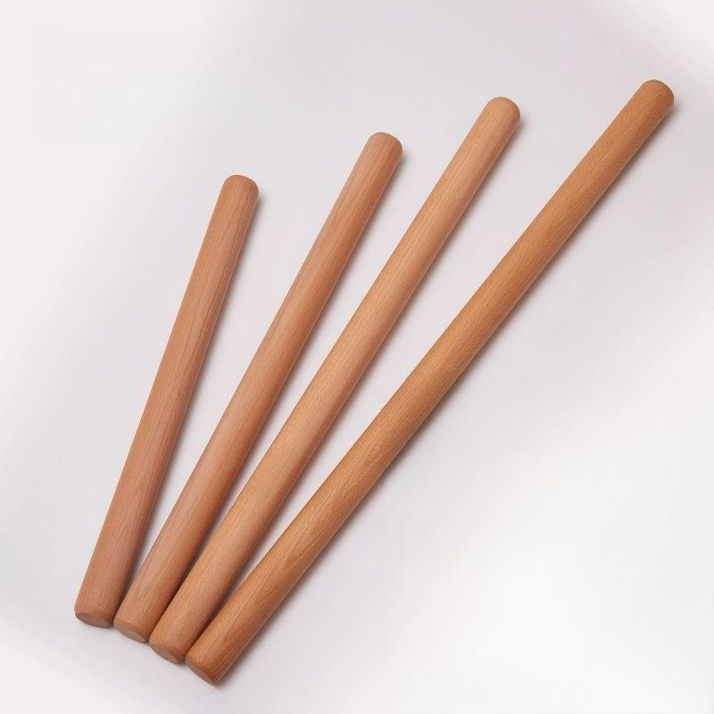 나무 밀대 제빵 순록 도구 케이크 베이킹 롤러 30cm 1.6cm - 상품 이미지