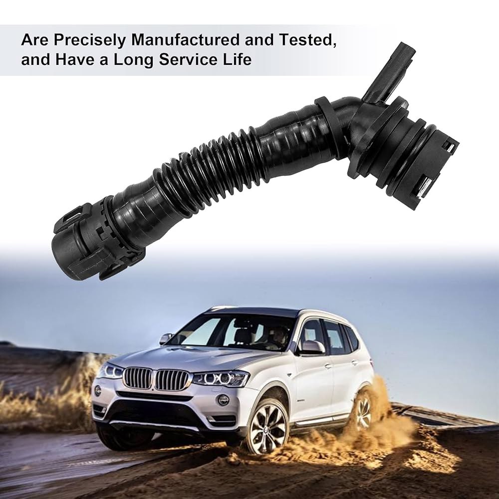 11127584128, BMW X1 X3 X4 X5 X6 135i 535i 640i용 밸브 커버의 크랭크케이스 통풍 호스 - 상세 이미지 3