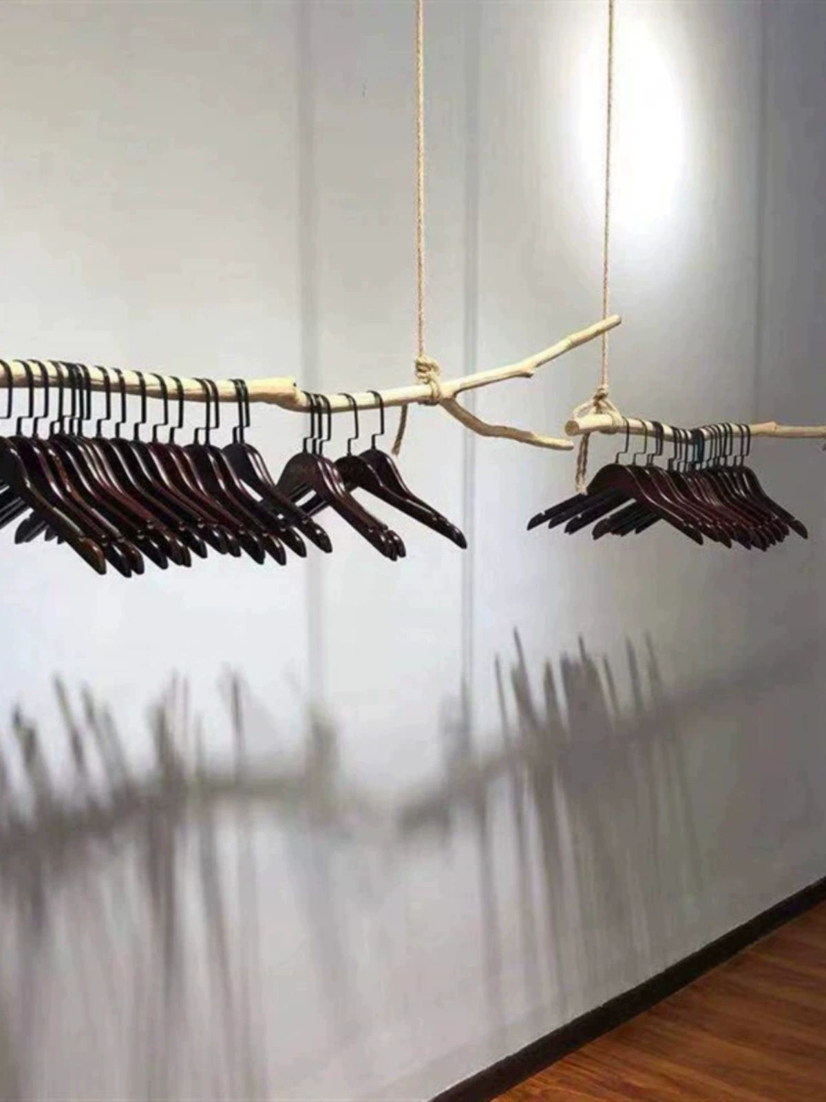 나뭇가지 행거 의류진열대 디스플레이 옷가게 인테리어 봉 포크 포함 80cm 기본구성 - 상세 이미지 4