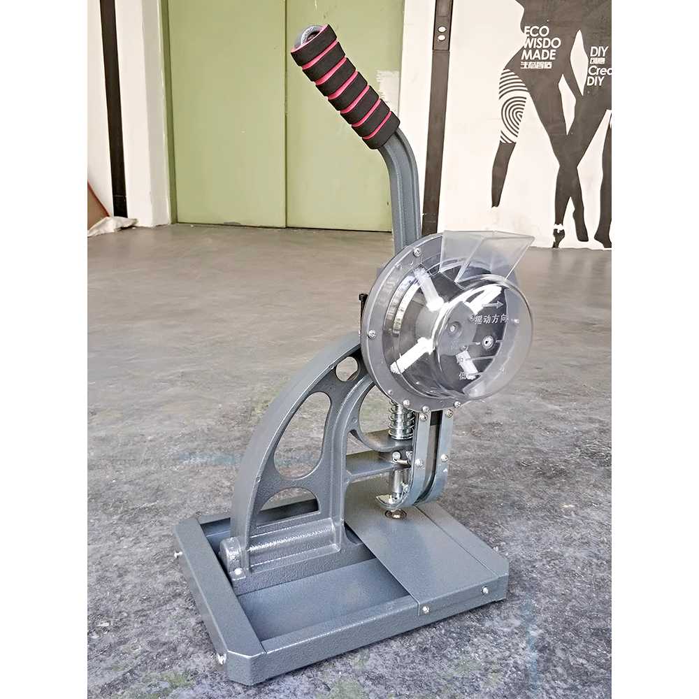 반자동 하도매 기계 현수막 광고 용 버튼 인쇄 펀칭 기계 10mm - 상세 이미지 4