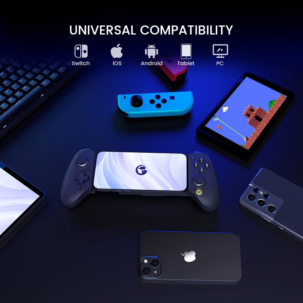 스위치 및 iOS 안드로이드 태블릿용 GameSir G8 플러스 블루투스 모바일 게임 컨트롤러, 홀 효과 조이스틱/홀 트리거가 있는 무선 게임패드, 마인크래프트 플레이, 젠신 임팩 - 상세 이미지 2