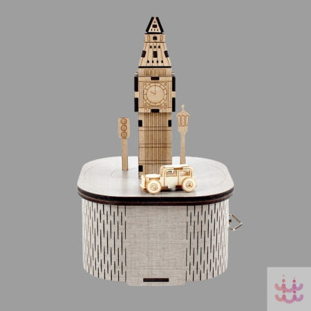 3보급창고 DIY 조립 우드 오르골 런던 빅 벤 목재조립