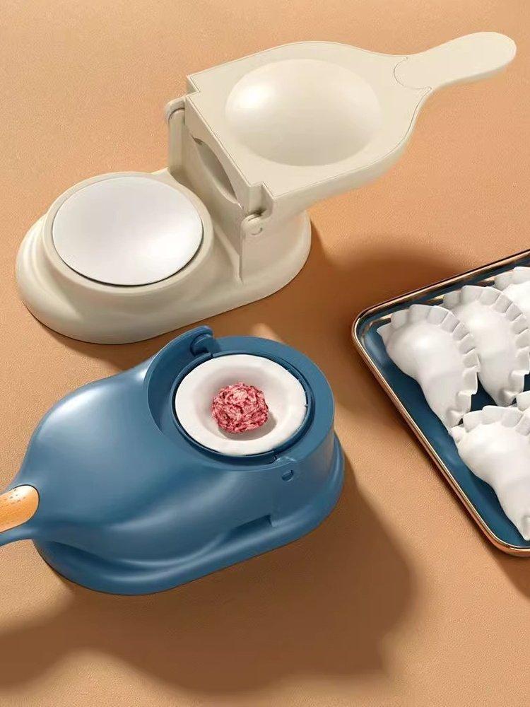 만두 기계 간편세척 만들기 프레스 반죽 딤섬 블루 - 상품 이미지