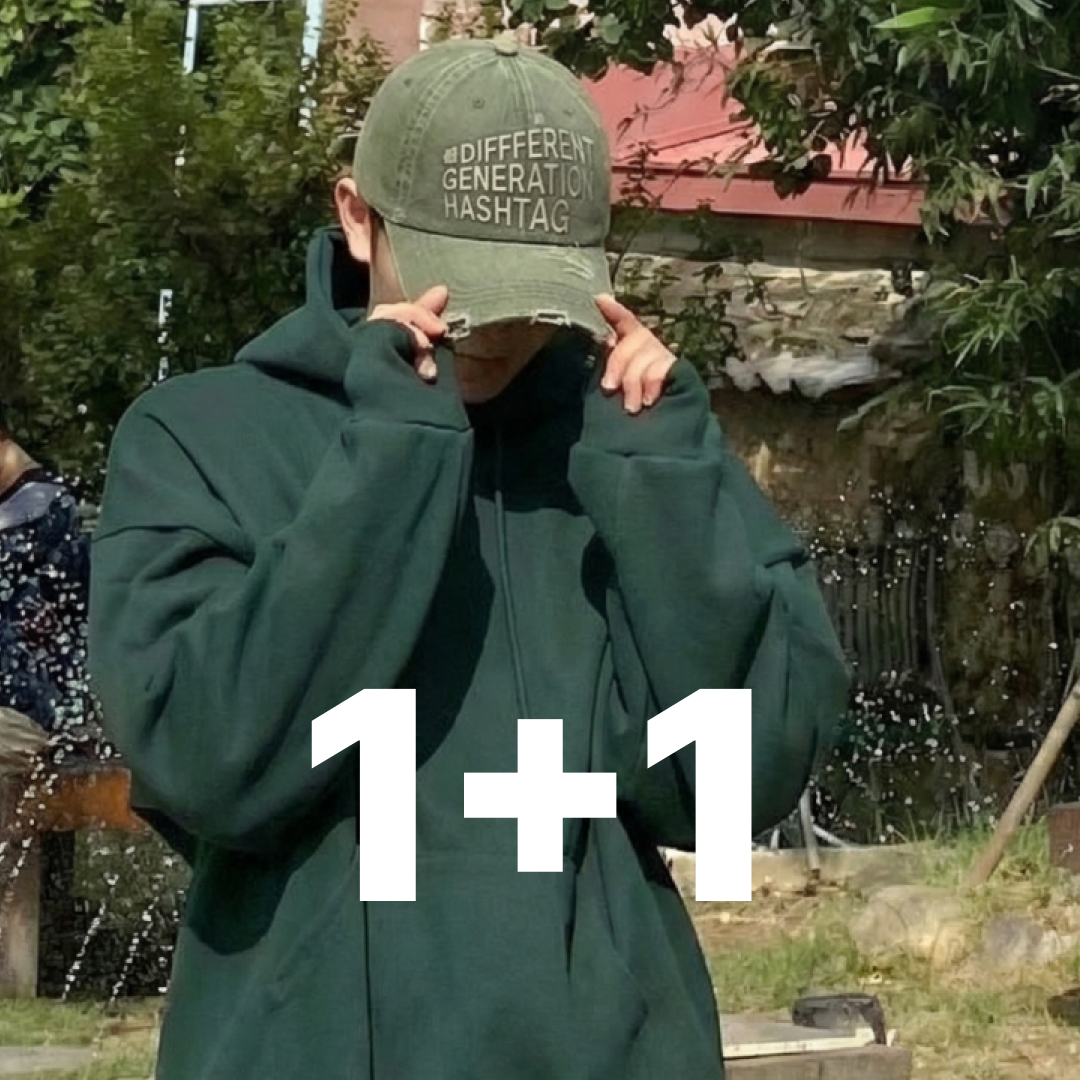 1+1 남자대두볼캡 깊은볼캡 데님모자 - 상품 이미지