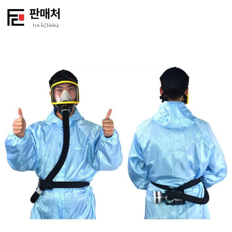 송기마스크 방독면 산업용 방진 30m 호흡기 안전 1인 호흡기+면마스크+검정관 호스 - 상세 이미지 3