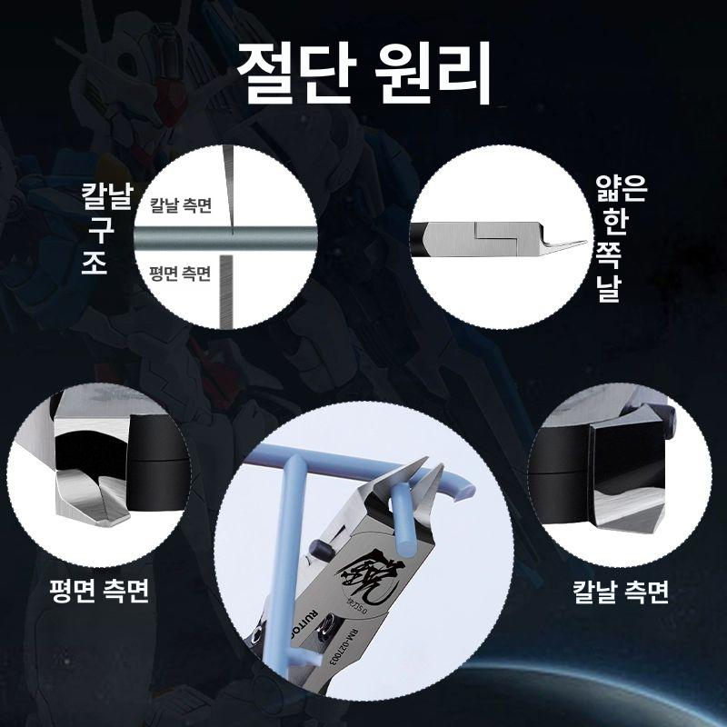 니퍼 건프라 멧돌믹서기 수동 슬라이스 소시지 외날 구름 니빠 궁극 부품 도구 세트 - 상세 이미지 5