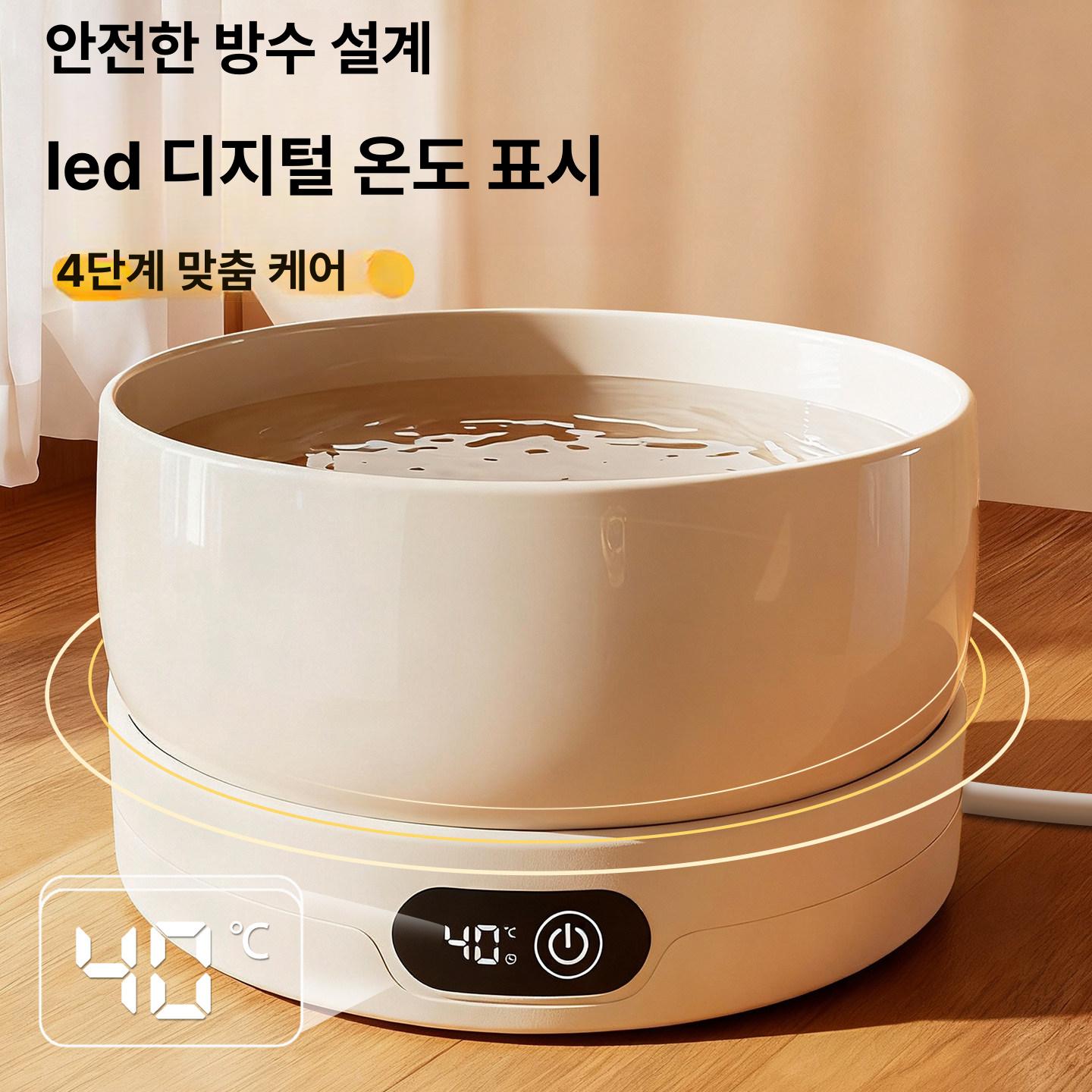보온급수기 고양이 겨울 음수량 온수 물그릇 자동 음수기 - 상세 이미지 2