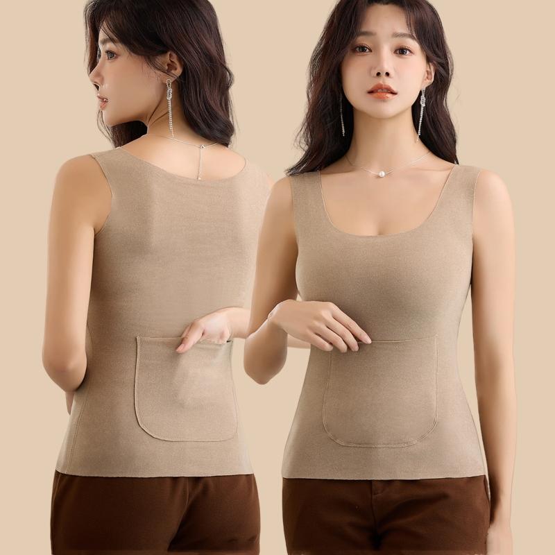찜질 온찜질 나시 앞뒤 핫팩 주머니 복대 민소매 - 상품 이미지