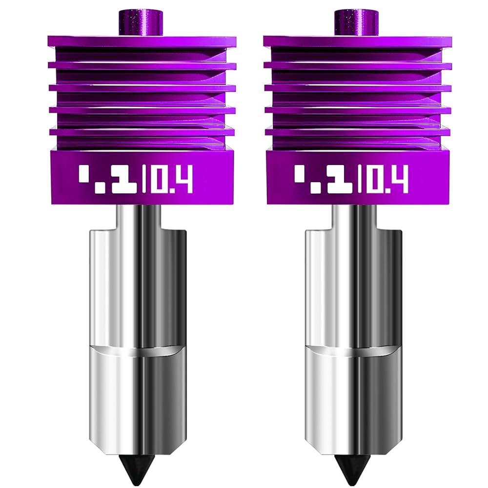 안티스틱 MPVD 코팅으로 0.4mm H2D / H2S H2C P2S 핫엔드 업그레이드 - 대나무 실험실 P2S, H2 시리즈, A1 A1MINI 3D 프린터용 고속 경화 강철 - 상품 이미지