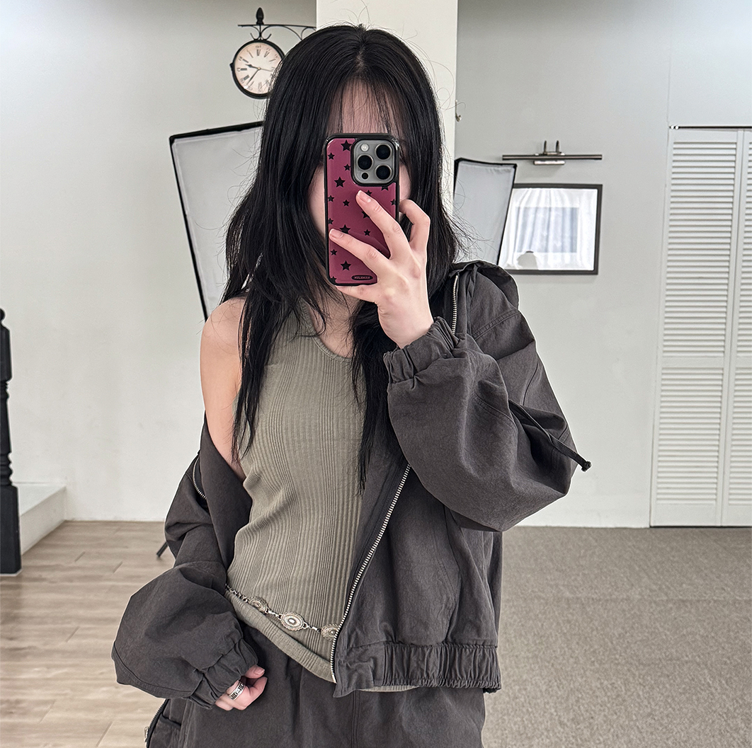 여성 베이직 레이어드 골지 유넥 망고 나시 여름 데일리룩 이너 슬리브리스 이미지 6