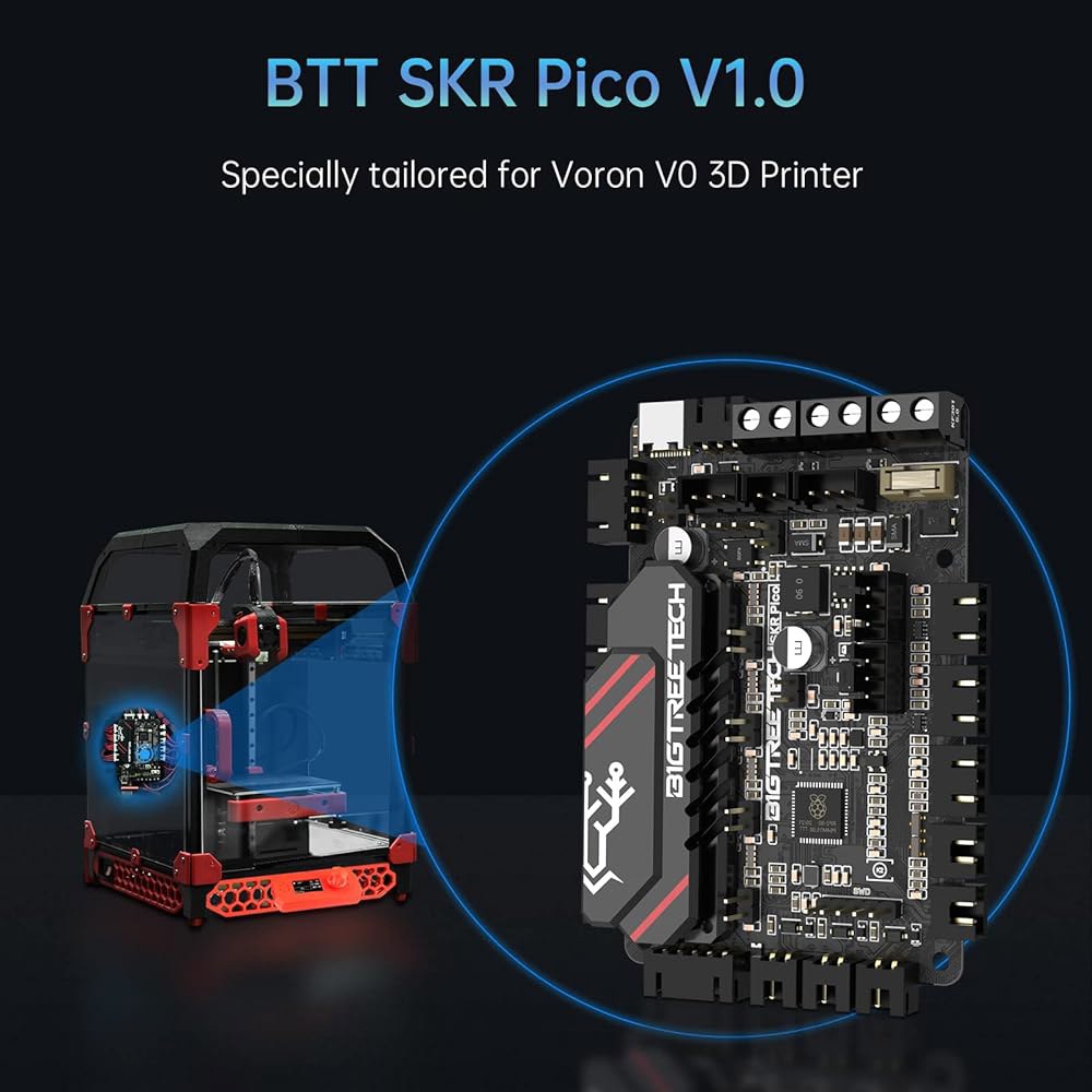 빅트리텍 SKR PICO V1.0 컨트롤 보드 통합 4축 TMC2209 UART 스테퍼 모터 드라이버, Voron V0.1 3D 프린터 마더보드용 라즈베리 파이 온라인 인쇄 지원 - 상세 이미지 3