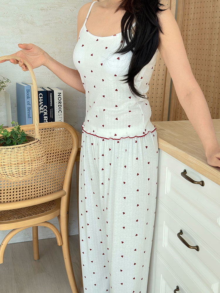 캡내장 3피스 파자마 홈웨어 수유잠옷 노브라 잠옷세트 이미지 7