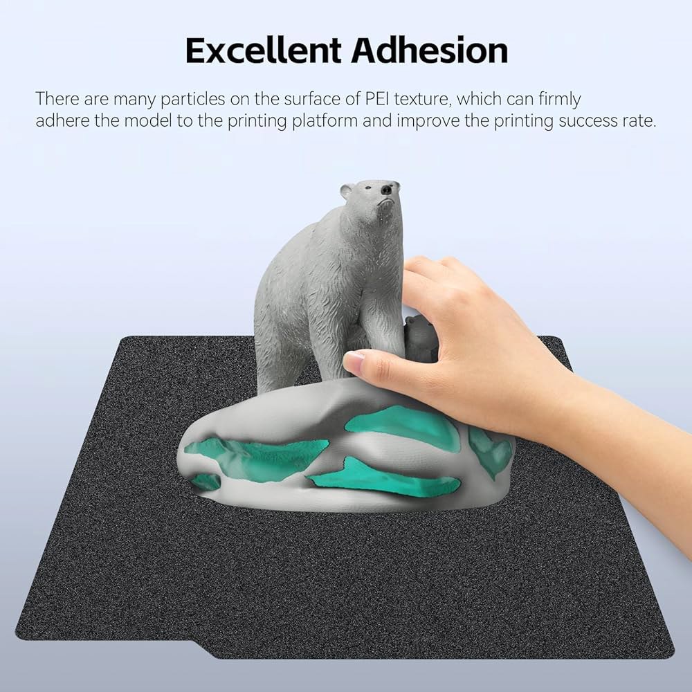 밤부 랩 P2S / P1S P1P X1C X1E A1 3D 프린터용 UniTak3D PEI 빌드 플레이트, 257x257mm 양면 매끄럽고 질감이 있는 온열 침대, 스프링 강판, - 상세 이미지 3