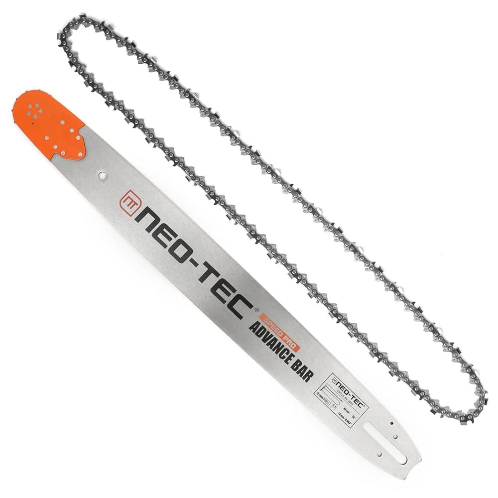 NEO-TEC 28인치 적층 전기톱 가이드 바 소 체인 콤보 3/8 피치 0.063 게이지 92DL 283RNDD025용 Stihl MS660 381 MS441용 - 상품 이미지