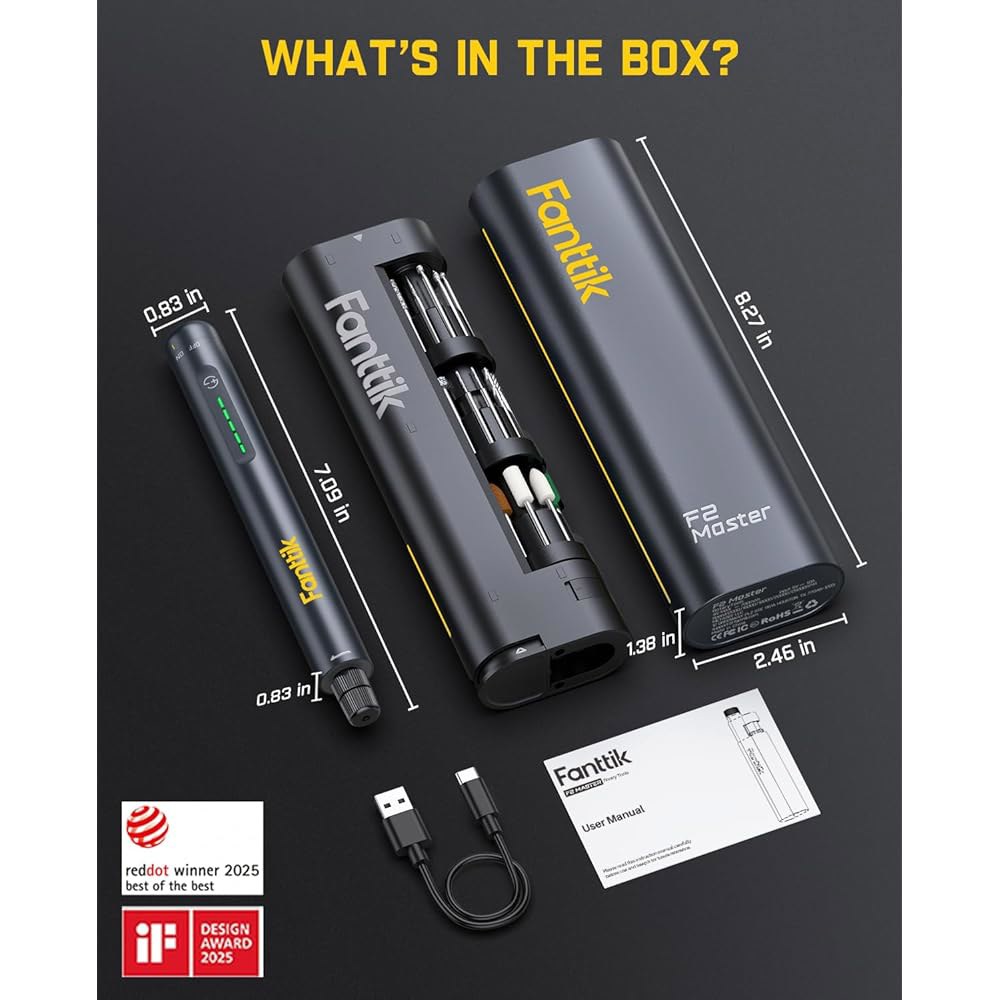 3D 프린터 샌딩, 연마, 드릴링, 조각, DIY 공예용 판틱 F2 마스터 미니 무선 회전 공구 키트, 네오펄스 모터, 5단속, 25000RPM, 리 토르 허브, 35개 액세서리, - 상세 이미지 2