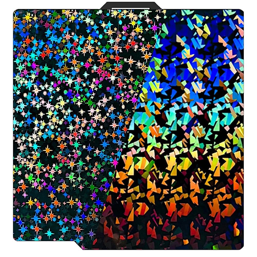 밤부 랩 A1 X1 X1C X1E P1P P1S P2S용 257x257mm H1H 빌드 플레이트 업그레이드, 양면 텍스처 플레이크+갤럭시 스프링 강판 플렉시블 가열 침대 플랫폼 - 상품 이미지