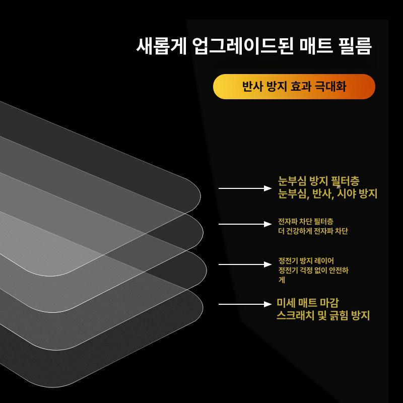 티비 빛반사 방지 필름 32인치 50인치 화면 고화질 스크래치 탈부착 충격 - 상세 이미지 5