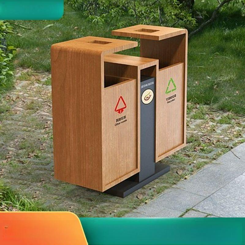 업소용 대형 쓰레기통 야외용 휴지통 로비 관공서 펜션 대용량 카페 바퀴 달린 - 상세 이미지 5