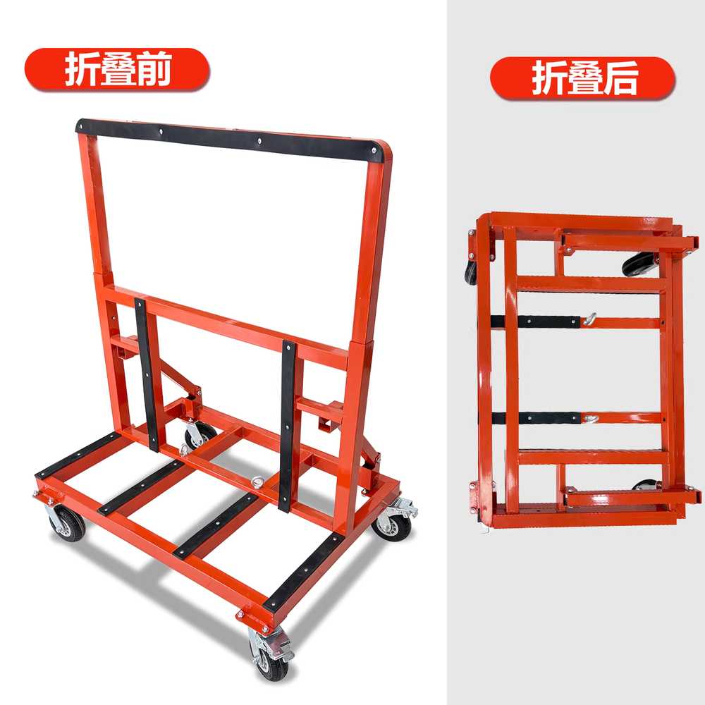 유리지게 리어카 강화유리 운반 카트 기본형6인치-고정2회전2 - 상세 이미지 5