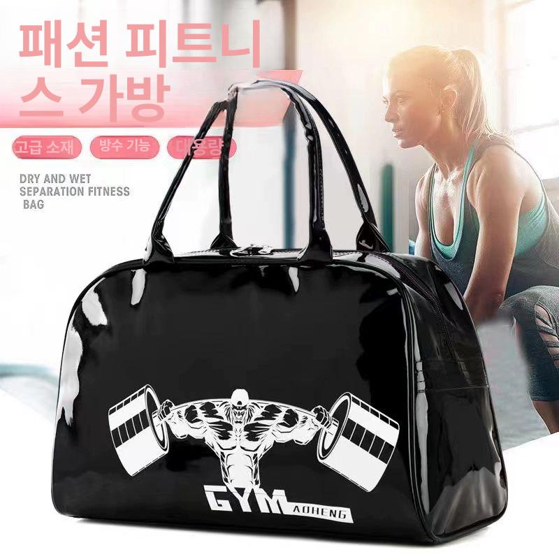 남자 헬스가방 운동가방 에나멜 크로스백 - 상세 이미지 2