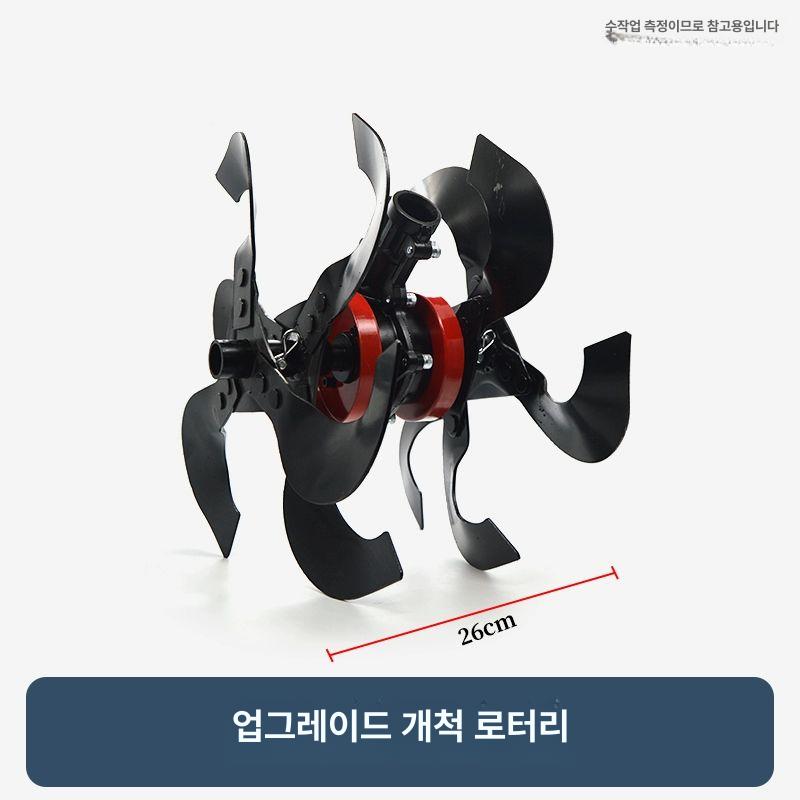 로터리 잡초 밭갈이 예초기날 부품 쟁기 관리기 헤드 한 쌍 도랑 바퀴 - 상세 이미지 5