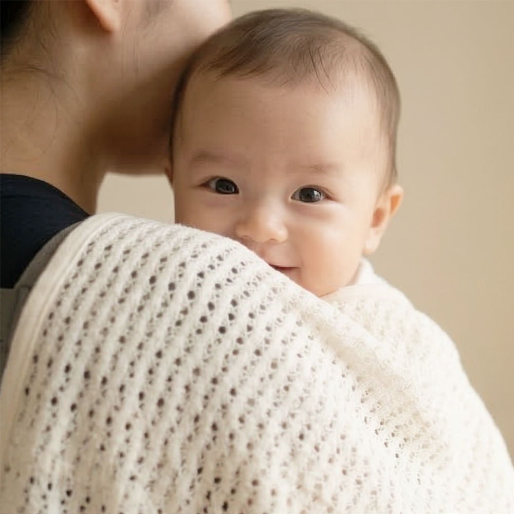 Rhuti 루티 아일릿 안전한 아기 블랭킷 신생아 이불 유아 사계절 출산선물 제품 이미지