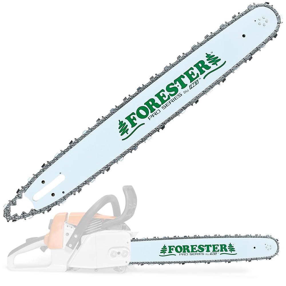 FORESTER 20인치 교체용 전기톱 바 및 체인 콤보 - 길이 20인치, 3/8인치 피치, 0.050 게이지, D009 마운트, 72 드라이브 링크 Husqvarna, Jons - 상품 이미지