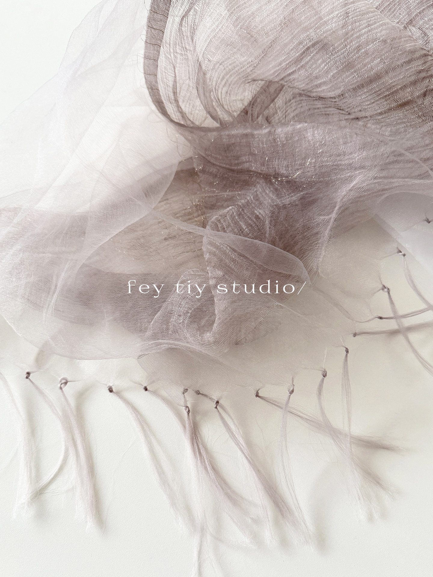 feytiy 봄머플러 고급 레이어 오간자 여름 스카프 간절기머플러 여성 목도리 - 상세 이미지 3