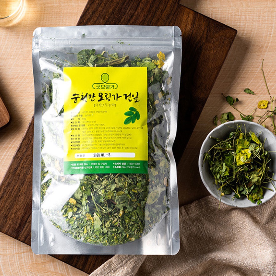 국내산 모링가잎 50g 모닝가 모링가 국산 건조 건재 건잎 효능 분말 가루 모랑가 모린가 제품 이미지