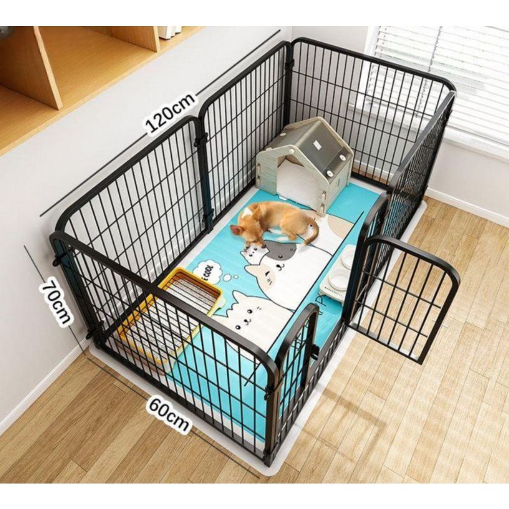 기니피그 하우스 햄스터 케이지 고양이 대형 개집 빌라 사육장 야외 집 강아지 초대형 원목 블랙 50x50x50cm (문 없음) - 상세 이미지 5