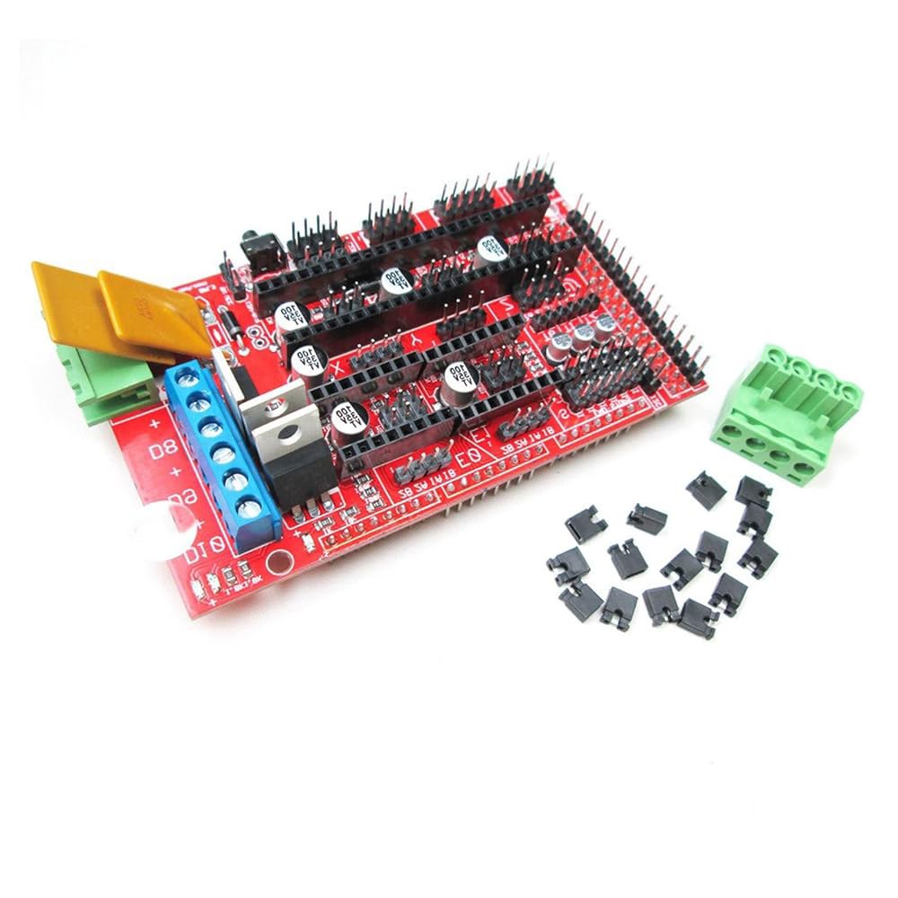 hiBCTR RAMPS 1.4 아두이노 메가 2560 및 폴로루 드라이버 u200B를 위한 3D 프린터 컨트롤 보드 리플랩 쉴드 - 상품 이미지